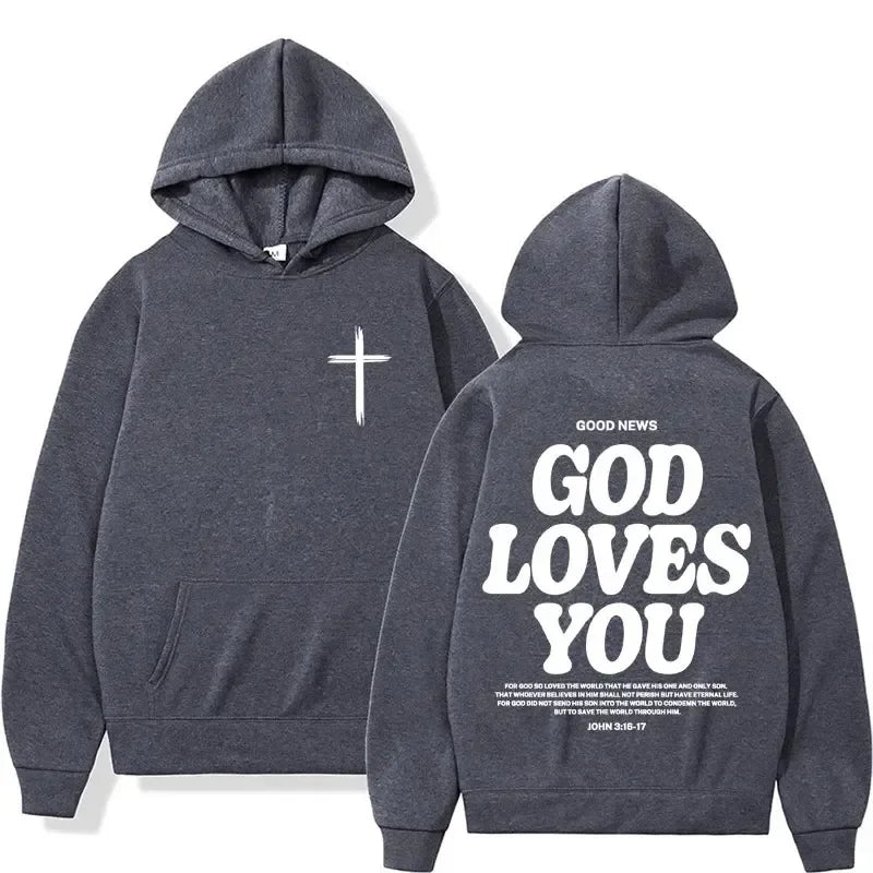 Moletom God Loves You com Capuz