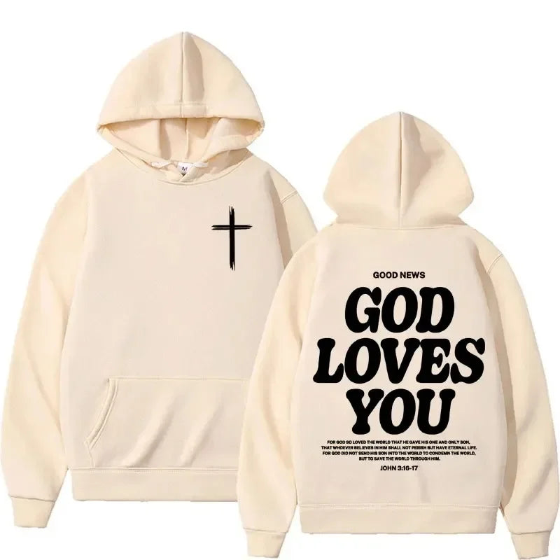 Moletom God Loves You com Capuz