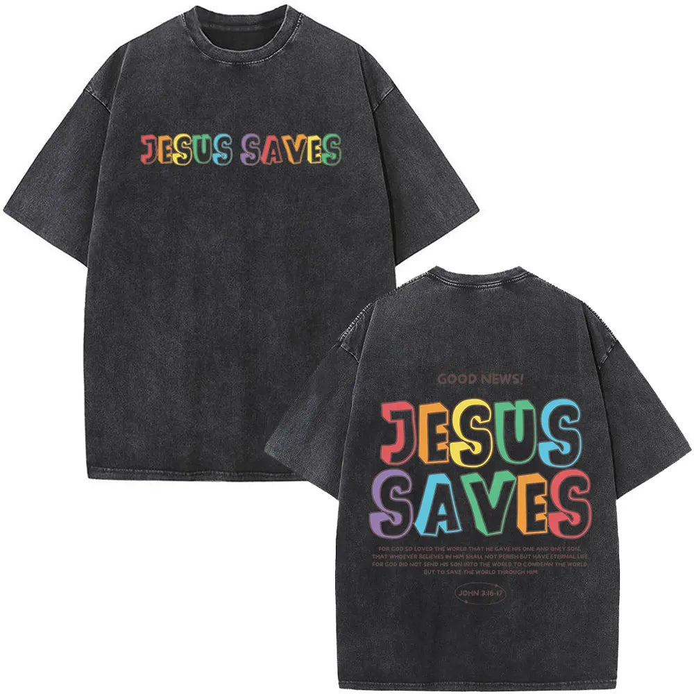 Camiseta Casual Jesus Salva