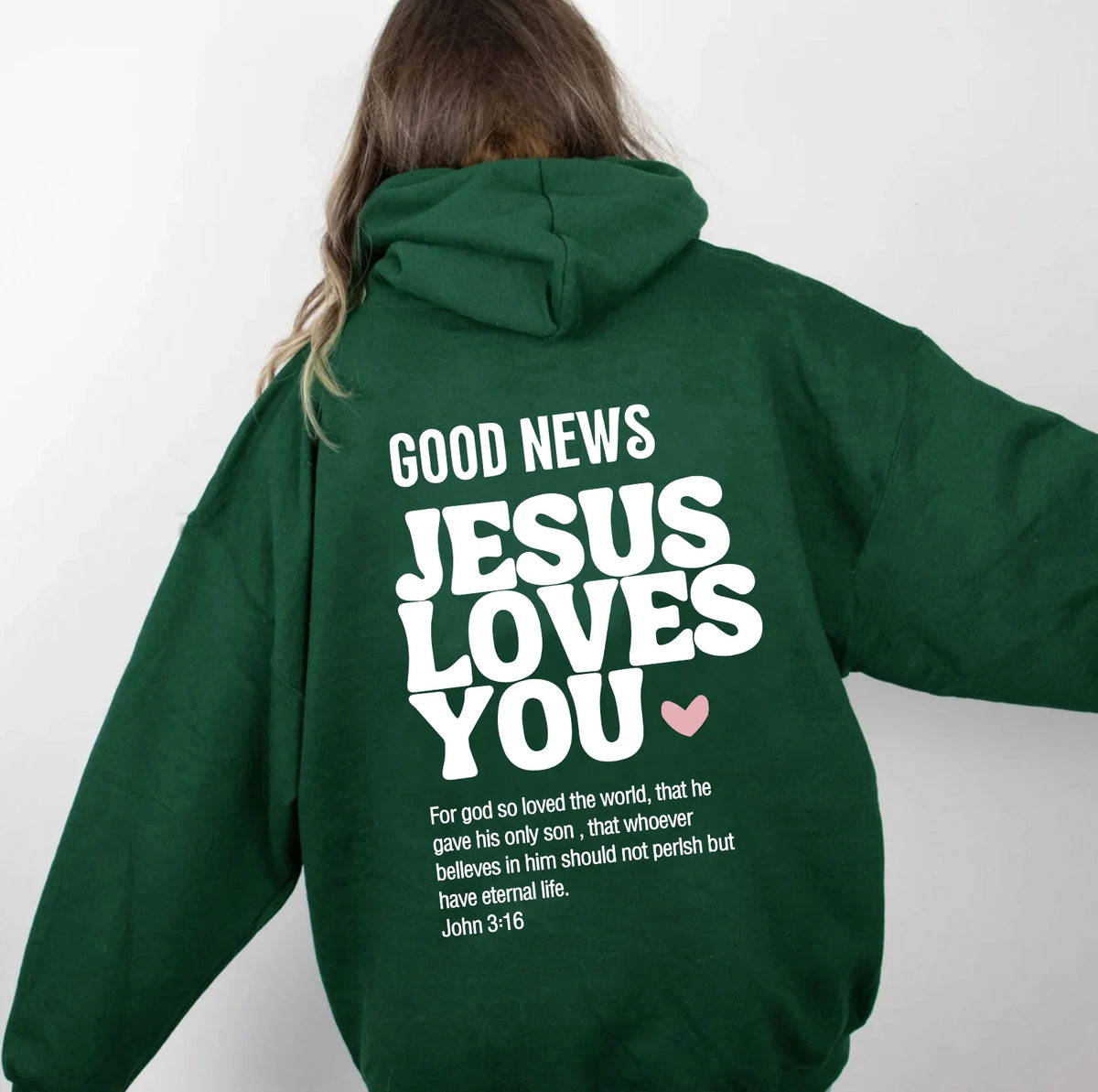 Moletom Unissex Jesus Loves You com Capuz