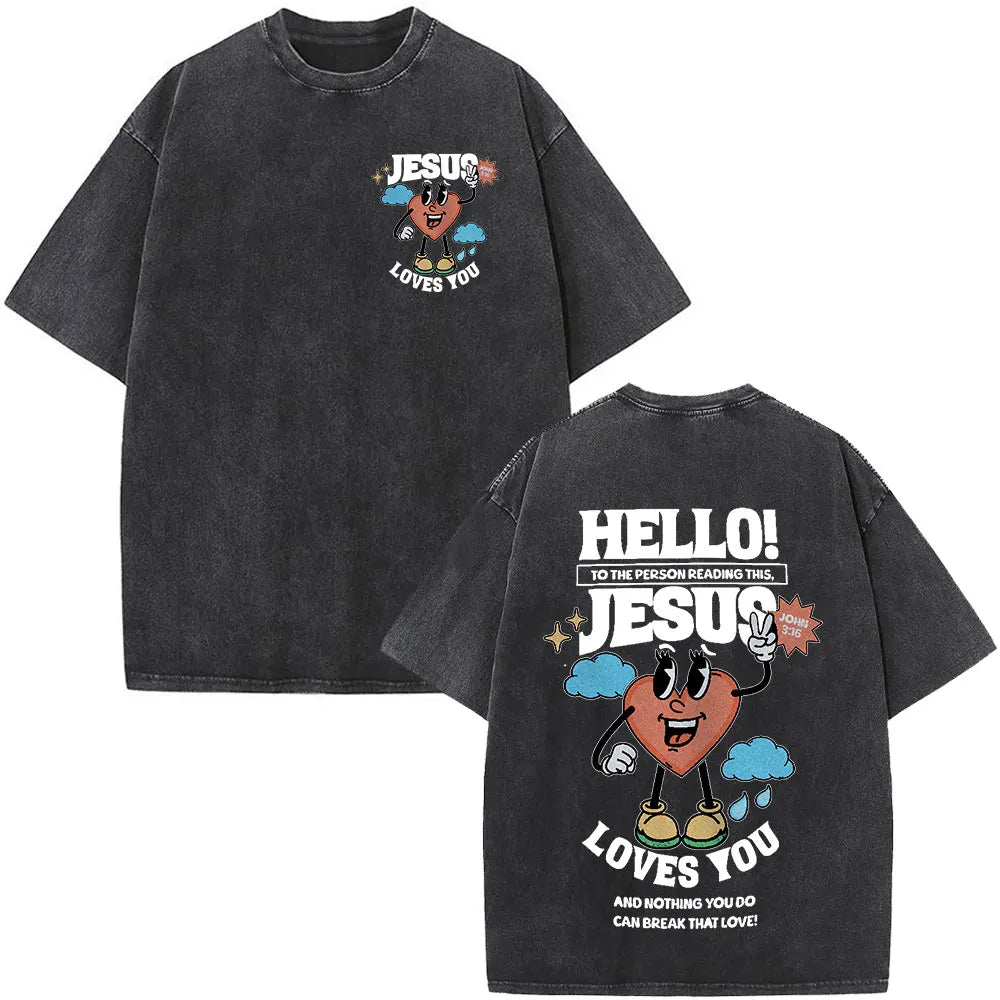 Camiseta Casual Jesus Salva