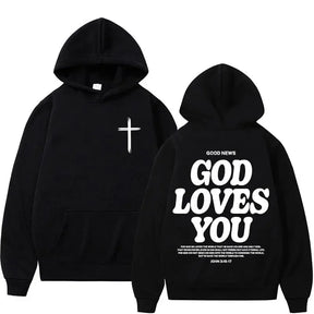 Moletom God Loves You com Capuz