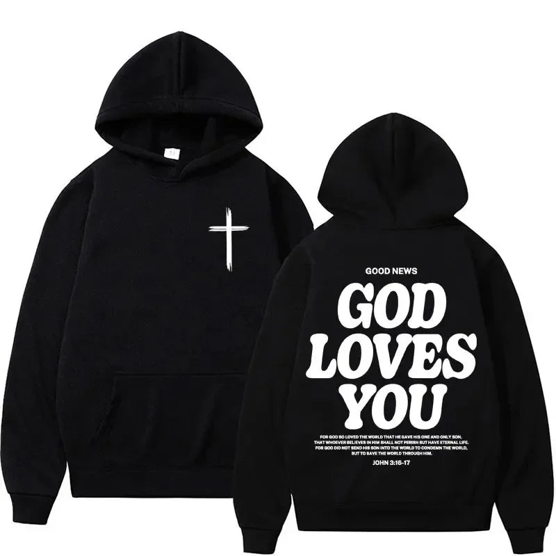 Moletom God Loves You com Capuz