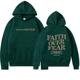 Moletom Unissex Faith Over Fear com Capuz