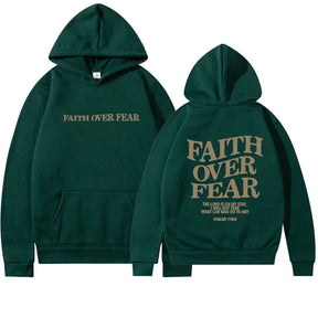 Moletom Unissex Faith Over Fear com Capuz