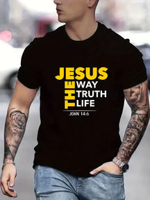 Camiseta Masculina Casual Jesus